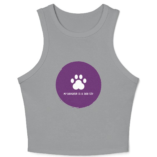 My daughter is a Shih Tzu too! Crop Tank Top