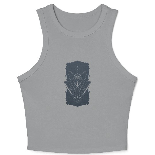 The Black Goat Crop Tank Top