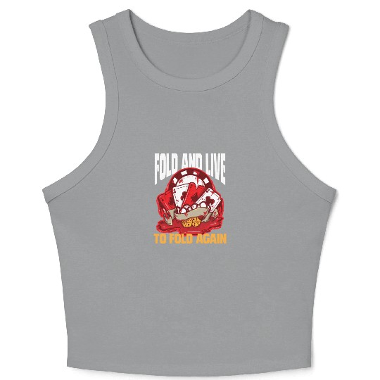 Poker Casino Poker Player Gambling Roulette Gift Crop Tank Top