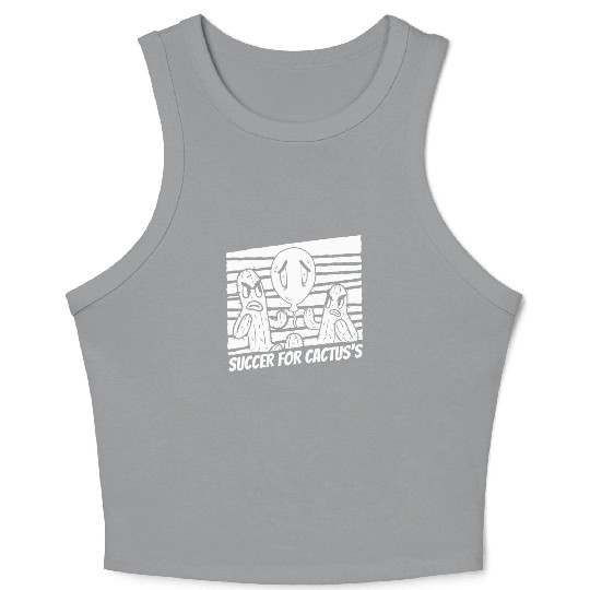 Cactus Gardening Balloon Crop Tank Top