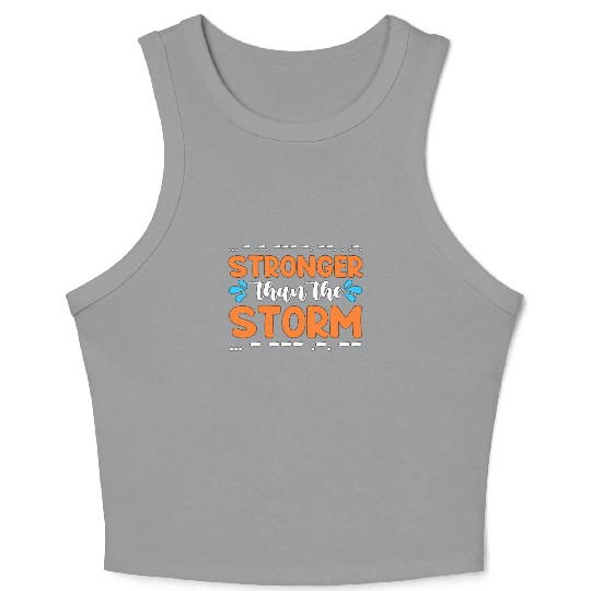 Ham Radio Stronger Than The Storm Radio Operator Crop Tank Top