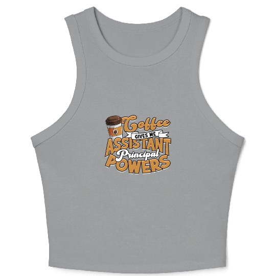 Assistant Principal Back School Teacher Principal Crop Tank Top