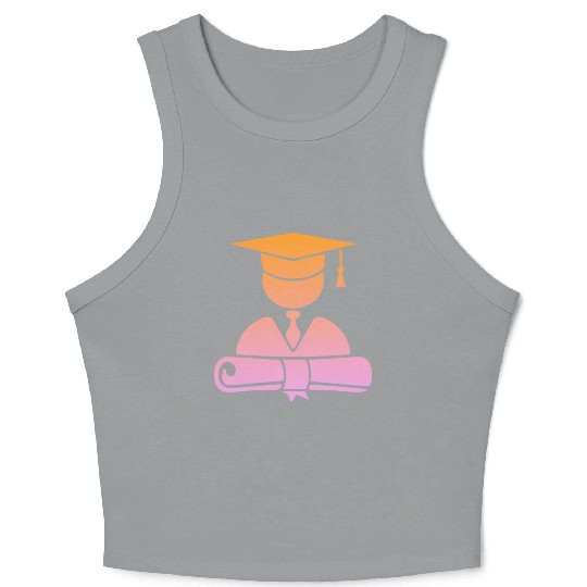 College School  Crop Tank Top