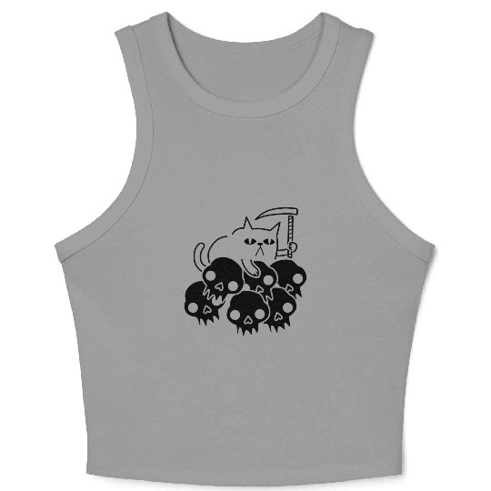 Horror Rides Ghost Crop Tank Top