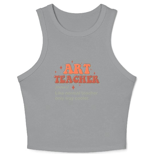 Art Teacher Crop Tank Top