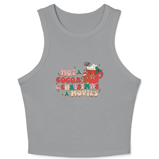hot cocoa christmas movies Crop Tank Top