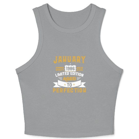 January 1986 Limited Edition Aged To Perfection Crop Tank Top