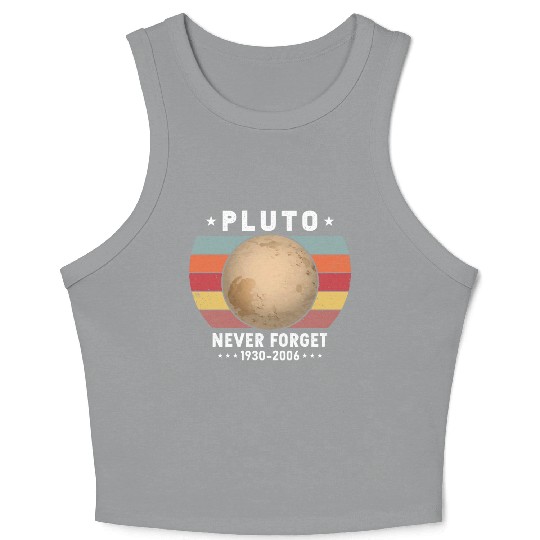 Pluto Never Forget 1930-2006 Crop Tank Top