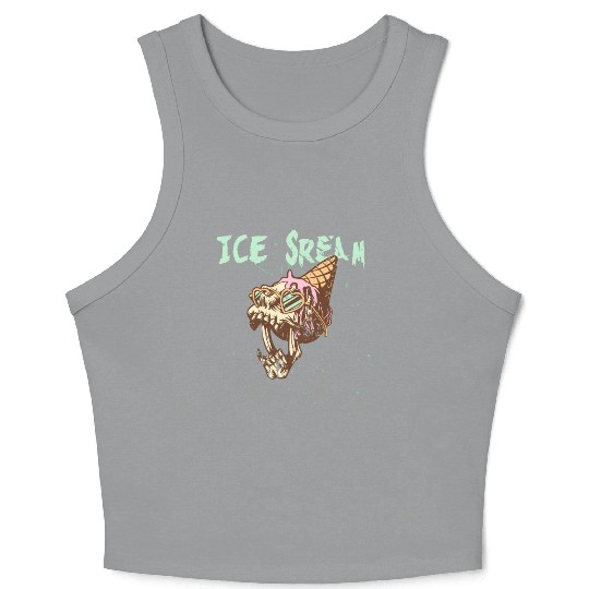 Ice scream Halloween Crop Tank Top