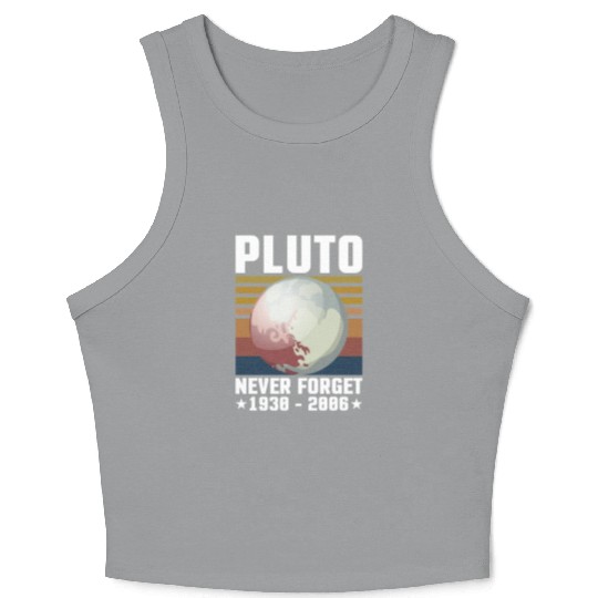 PLUTO NEVER FORGET 1930-2006 Crop Tank Top