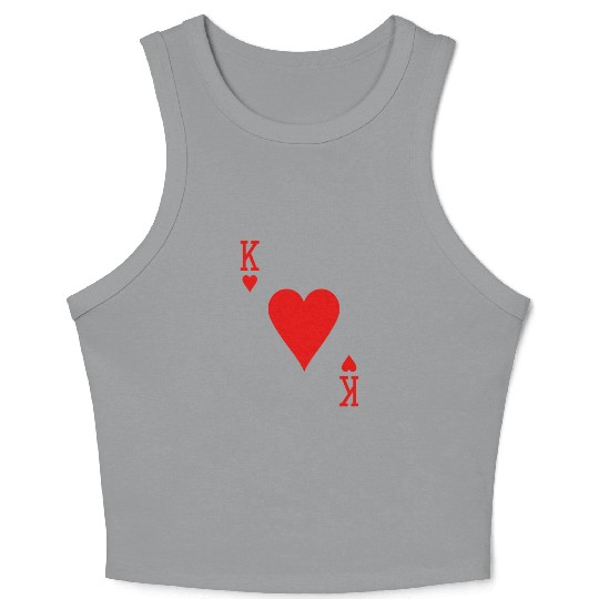 King Of Hearts Matching Couple Saint Valentine's D Crop Tank Top