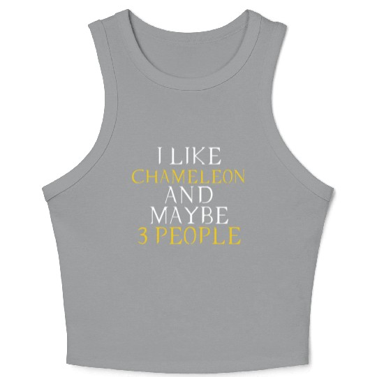 Chameleon lovers - i like Chameleon Crop Tank Top