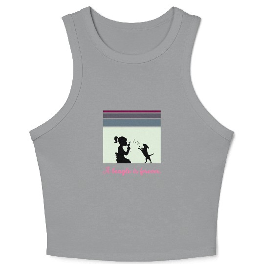 A beagle is forever Crop Tank Top