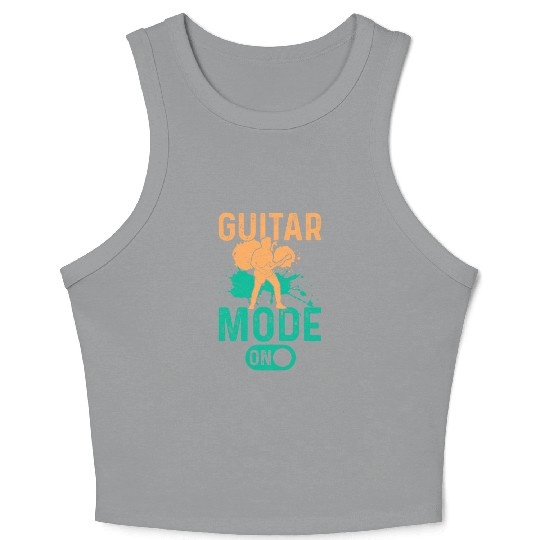 Weekend Mode On - Bass Guitar Player Bass Guitaris Crop Tank Top
