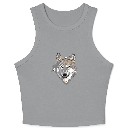colored Fox Crop Tank Top