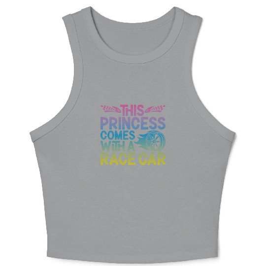 Drag Racing Race Car Girl This Crop Tank Top