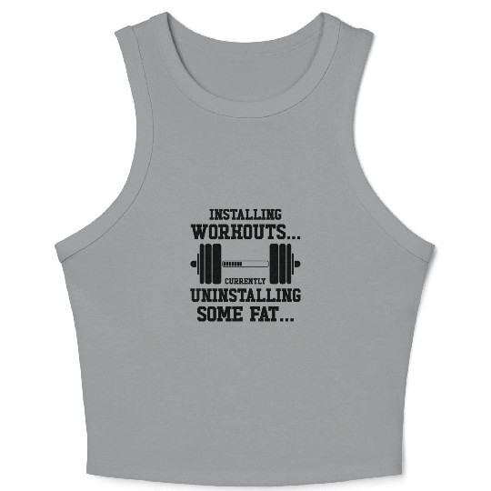 Installing Workout Gym Lover Exercise Crop Tank Top