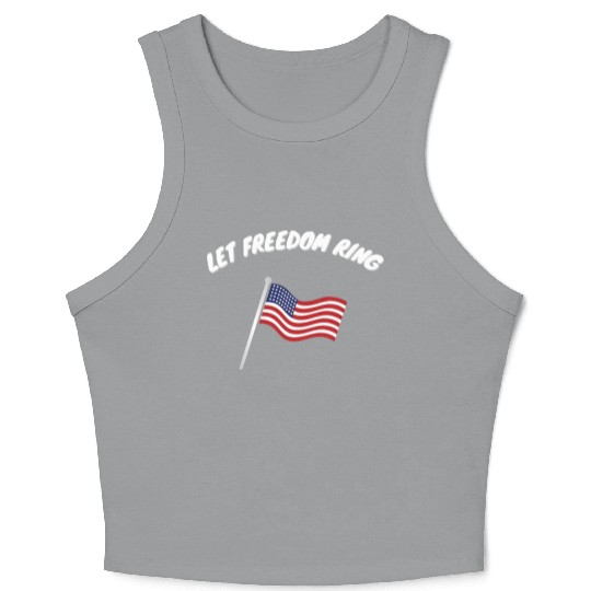 Let Freedom Ring Martin Luther King Day Human Righ Crop Tank Top