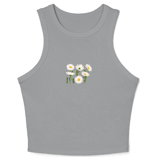 Marguerites Daisy Summer Daisies Flower Garden Crop Tank Top