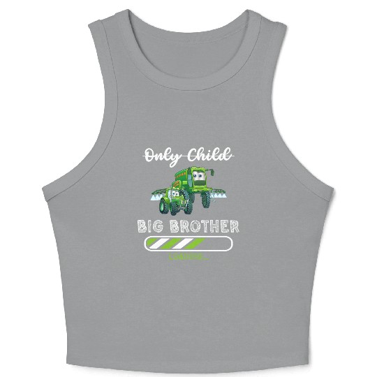 Big brother farmer tractor Crop Tank Top