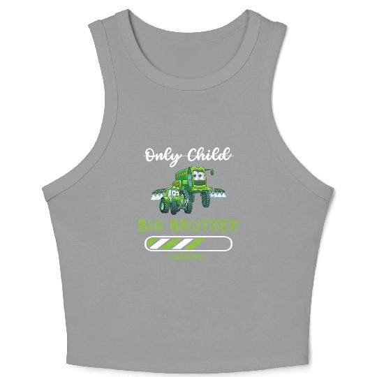 Big brother farmer tractor Crop Tank Top