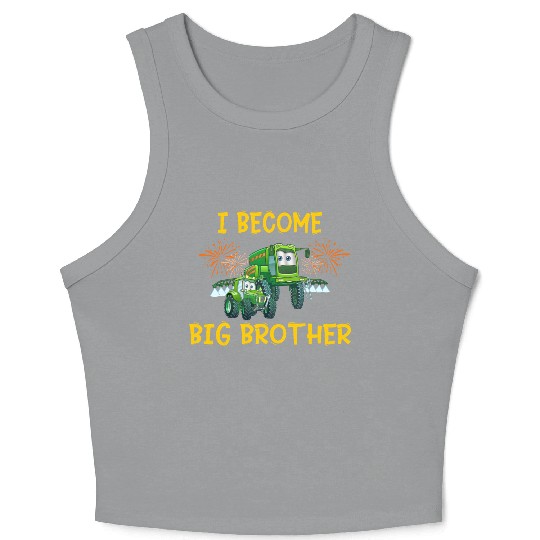 Big brother farmer tractor Crop Tank Top