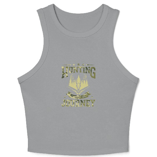 Deer Hunting Wild Animal Hunting Season Shooting Crop Tank Top