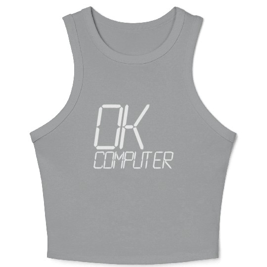 ok computer Crop Tank Top