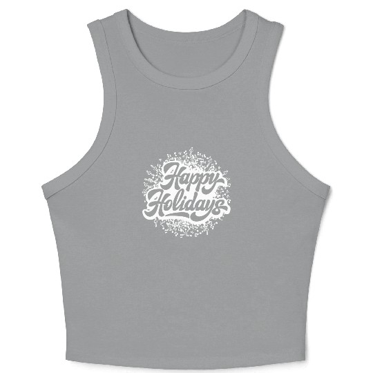 Happy Holidays Crop Tank Top
