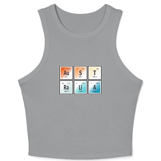 Australia | Periodic Table of Elements Crop Tank Top