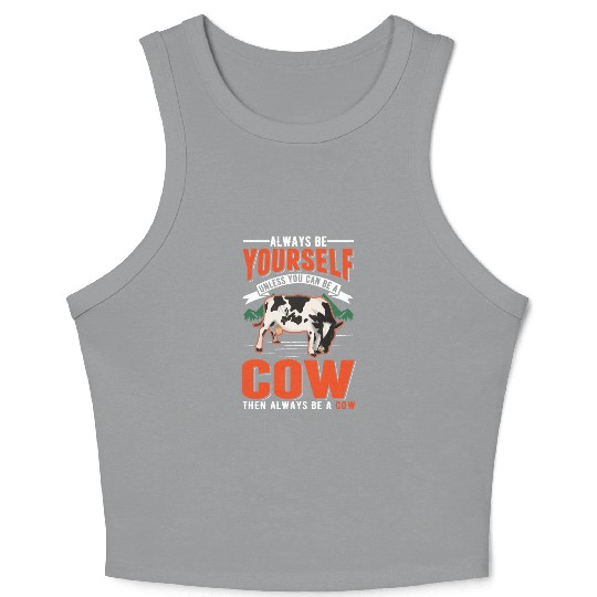 Cow Gift Farmer Cattle Breeder Cows Crop Tank Top