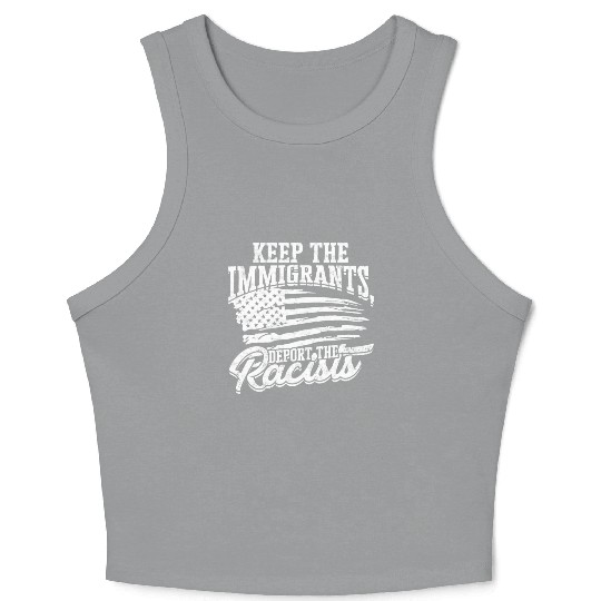 US Immigrant Indigenous USA Immigrants america Crop Tank Top
