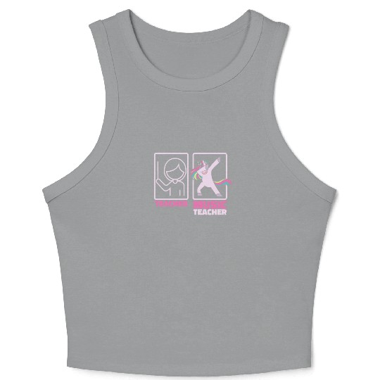 Music Teacher Retired Music Teacher Crop Tank Top