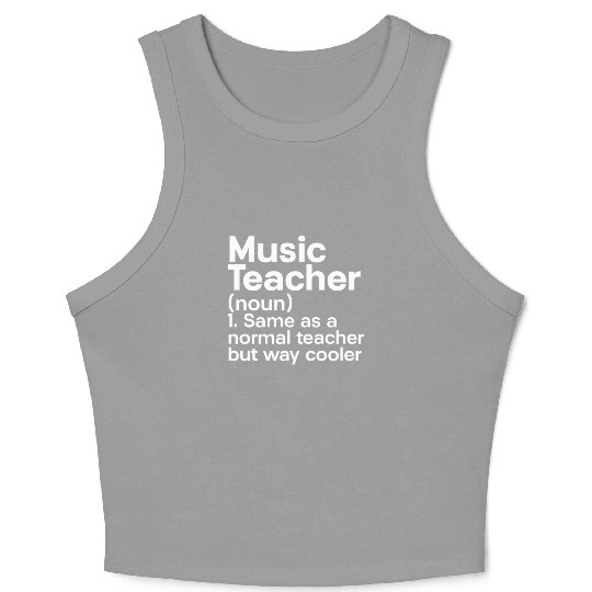 Music Teacher Crop Tank Top