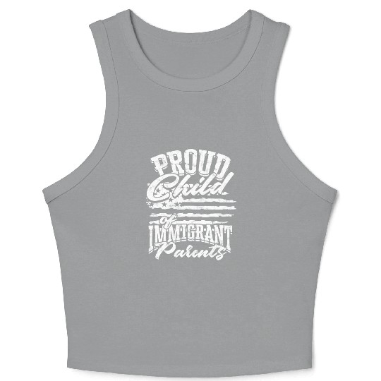 US Immigrant Indigenous USA Immigrants america Crop Tank Top
