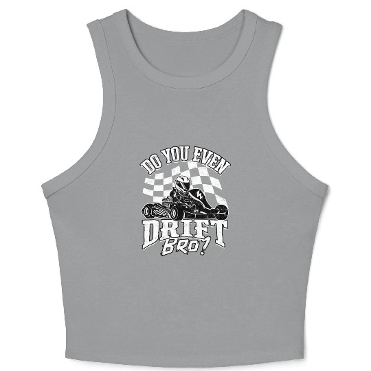 Go Kart Racer Pit Crew Car Racing Karting Crop Tank Top