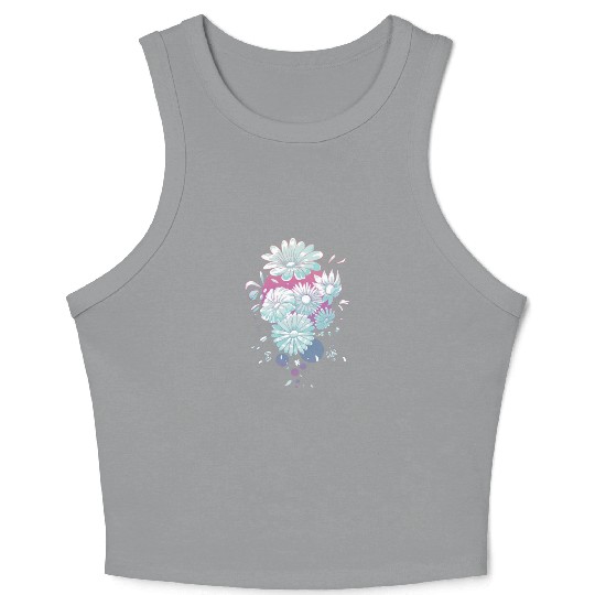 Marguerites Daisy Summer Daisies Flower Garden Crop Tank Top