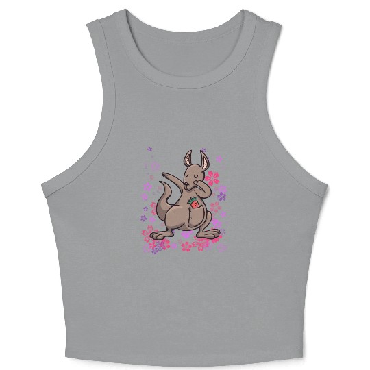 Kangaroo Australia bonded animal girls Crop Tank Top