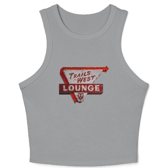 Trails West Lounge Route 66 Tucumcari New Mexico Crop Tank Top