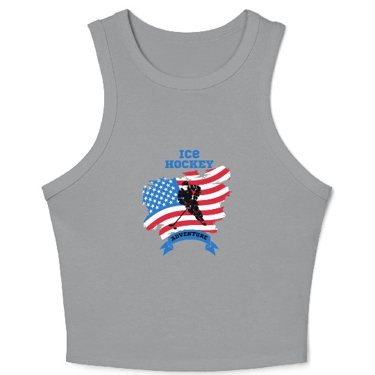 Ice hockey adventure Crop Tank Top