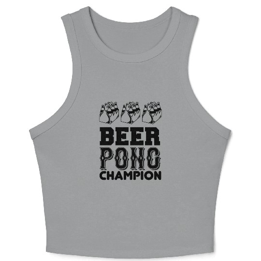Beer pong champion Crop Tank Top