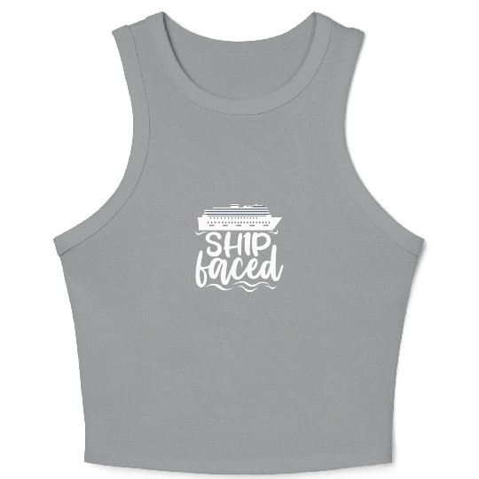 Ship Faced, Cruise Ship Crop Tank Top