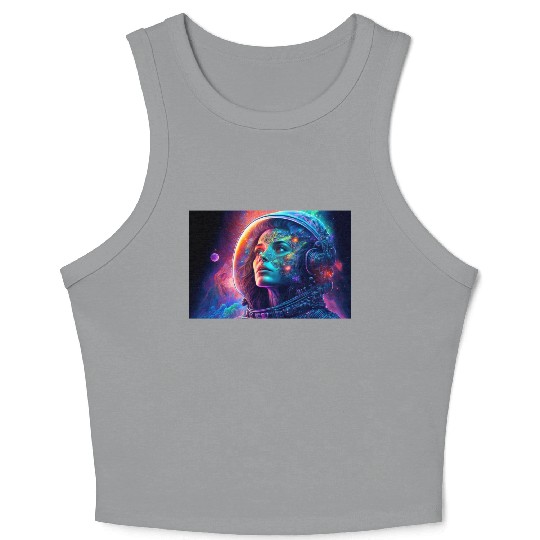 Psychedelic Astronauts 2 Crop Tank Top