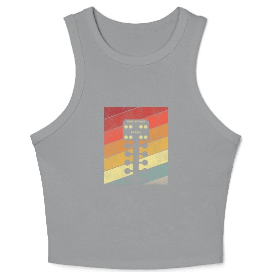 Drag Racing Race Car Retro Vintage Crop Tank Top