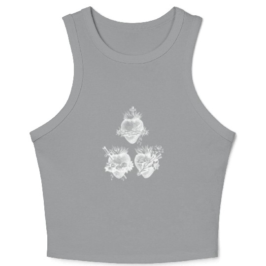 Sacred Heart of Jesus and Immaculate Heart of Mary Crop Tank Top