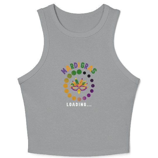 Mardi Gras - Loading Crop Tank Top