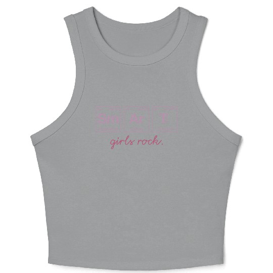SMART GIRLS ROCK - Elements Periodic Table Crop Tank Top