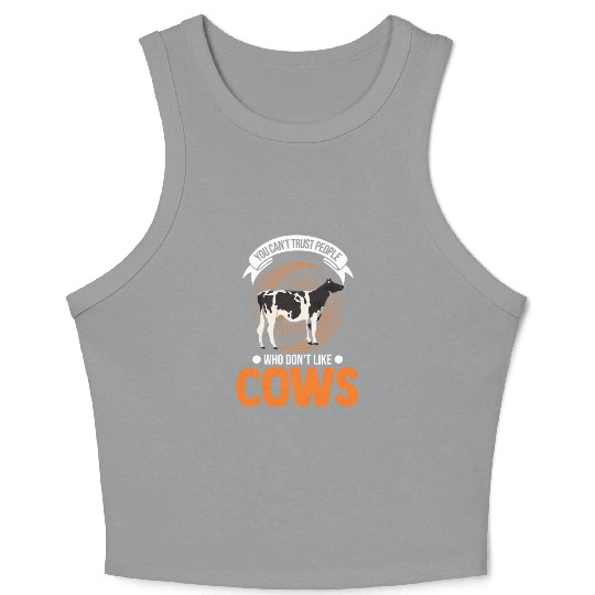 Cow Gift Farmer Cattle Breeder Cows Crop Tank Top