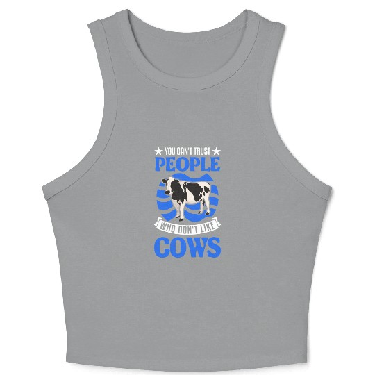 Cow Gift Farmer Cattle Breeder Cows Crop Tank Top