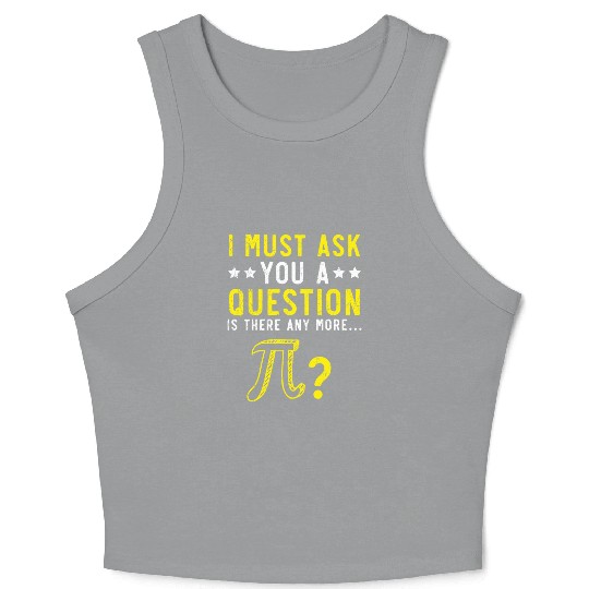 Math Instructor Math Teacher Mathematician Pi Day Crop Tank Top